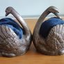 Silver Plated Swan Ornament Trinket Jewellery Matches Holder Image 5