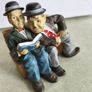 Extremely Rare! Laurel and Hardy Reading a Book Figurine Statue Image 6