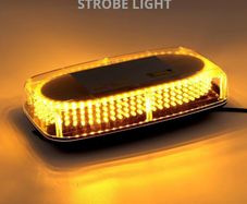 Justech 240 LED Car Warning Light Amber Magnetic Emergency Flashing Beacon Light Warning Strobe Light