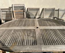 Zanzibar Teac wooden outdoor set