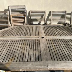 Zanzibar Teac wooden outdoor set