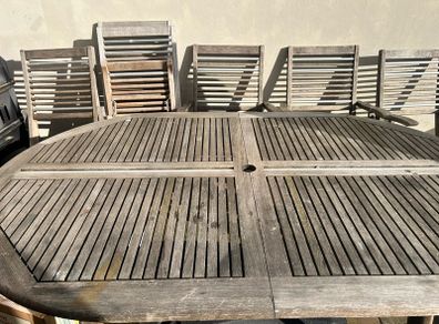 Zanzibar Teac wooden outdoor set
