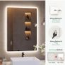Bluetooth Bathroom-Mirror-with-LED-Lights 500x700 mm Image 3