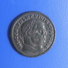 Roman Emperor GALERIUS (Seaby 3718) - a bronze follis coin (AD 305-311)