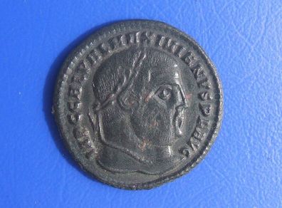 Roman Emperor GALERIUS (Seaby 3718) - a bronze follis coin (AD 305-311)