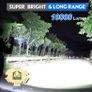 LED Super Bright, Rechargeable LED Torch 10000 Lumens XHP70.2, IP67 Waterproof Tactical Flashlight, Powerful Torch for Camping Hiking Emergency Gift with 6000mah Battery (FREE POSTAGE) Image 2