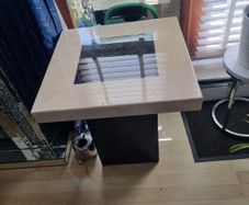 marble side table