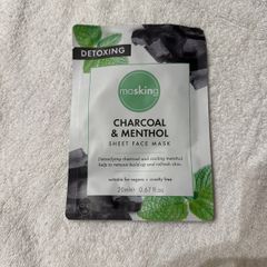1 x Masking Charcoal & Menthol Face Mask.