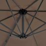 Cantilever Umbrella with Aluminium Pole Taupe 300 cm Image 2