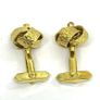 Mid century gold plated cuff links Image 5