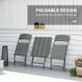 2-Seater Chair Bistro Set Garden Patio Table & Chair Black Rattan Furniture Grey Image 4