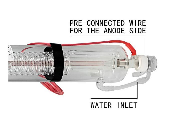 Laser Tube 130W CO2 Laser Tube 1630mm Glass Laser Tube Professional Special Coating Technology