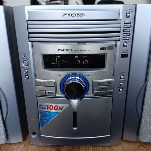 Sharp XL MP110 Micro Component System 5 Disc CD Changer Cassette mp3 FM