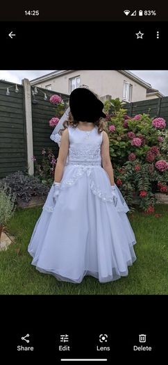 Fabulous Cathy's Communion Dress and veil for sale
