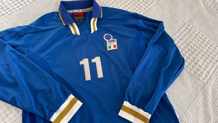 Italy Match Worn Issued Jersey Shirt Italia 96 97 Nike Xl