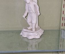 Belleek Belgian Hawker Figure Rare Mint