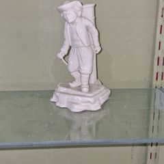 Belleek Belgian Hawker Figure Rare Mint