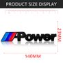 BMW M Power performance Mpower Car Front Grille Badge Emblems Stickers for BMW M M1 M3 M4 M5 M6 M7 X6 E46 E39 E90 E60 E36 F30 F10 E34 X5 E53 E30 F20 E92 E87 Image 2