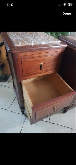 Pair bedside lockers