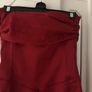 Beautiful red strapless silk dress Image 4