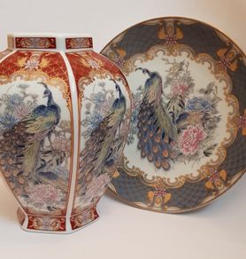 Porcelain Vase & Plate
