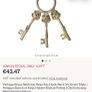 Vintage Brass Key Hooks Image 4