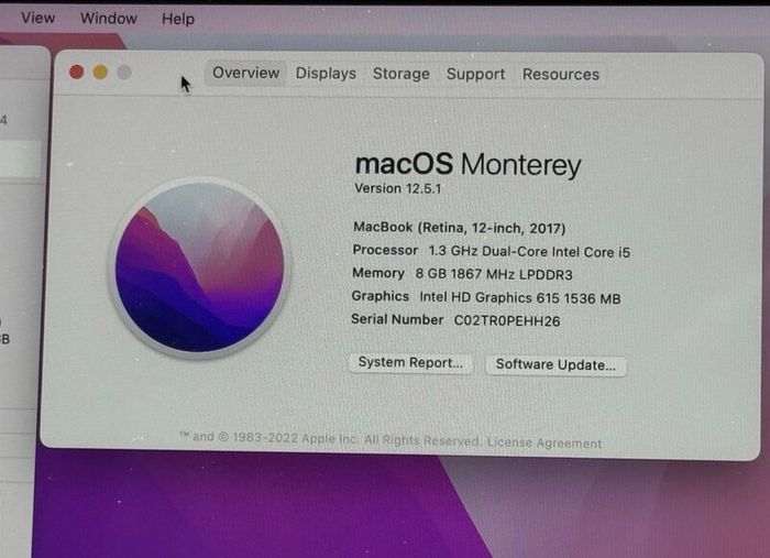 Apple MacBook 12' Retina (2017) m5 512GB 8GB RAM