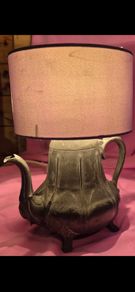 antique teapot lamp