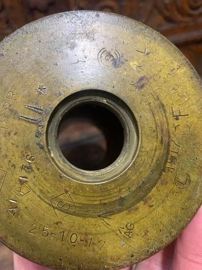 Pair of Original British 18 Pounder Artillery Shell Cases