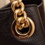 Coach "Edie" Turn-Lock Pebble Leather Bag / NEW Image 8