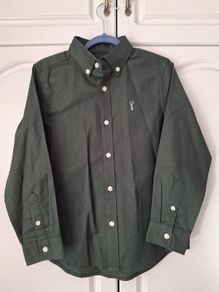 Next Dark Green Single Oxford Shirt