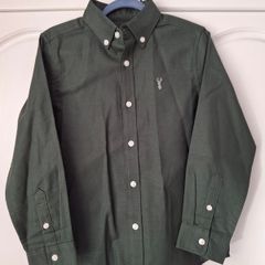 Next Dark Green Single Oxford Shirt