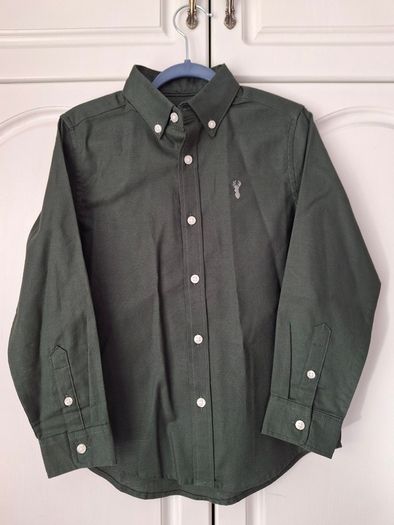 Next Dark Green Single Oxford Shirt