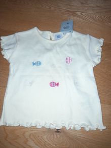 Baby girls top, brand new, age 3-6 months