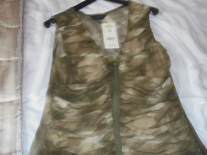Khaki Sleeveless Top for Sale