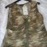 Khaki Sleeveless Top for Sale Image 3
