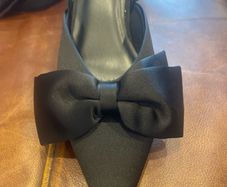 Beautiful kitten heel sling back shoes