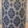 2 large lamps stunning blue /white bronze colour  base rim. 30e each Image 9