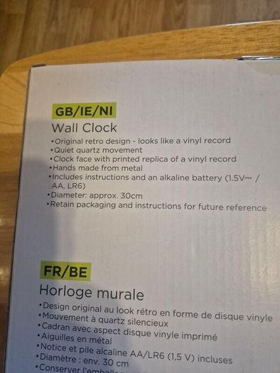 Livarno Record Wall Clock