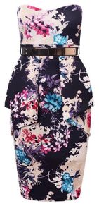 peplum style dress