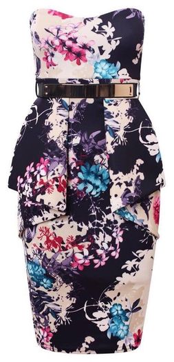 peplum style dress