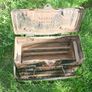 Vintage Military Flare and Smoke Distress Signal Box Ammo Box H-9,5" 11" x 5" Image 9