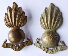 Original WW1 British Army Engineers Metal Uniform Collar Dogs