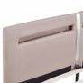 Bed Frame with LED Cappuccino Faux Leather 150x200 cm Image 6