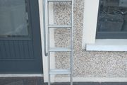 Two piece extendable ladder