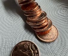 5 euro each full tub 100 euro   Full tube of 20 x 1 oz copper , 999 Copper Rounds Walking Liberty Eagle