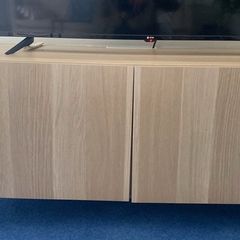 besta TV bench with door