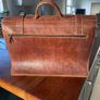 brown leather satchel Image 2