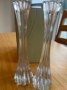 Crystal candle holders