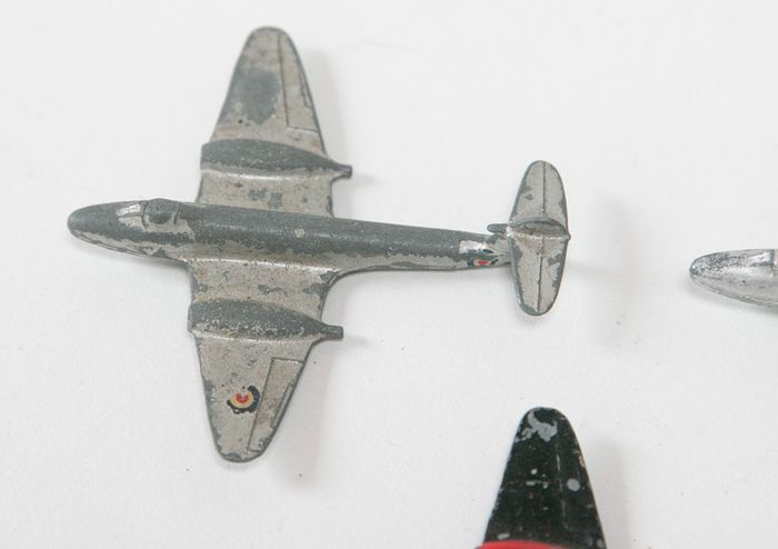 Set of Dinky die-cast 732 Meteor planes